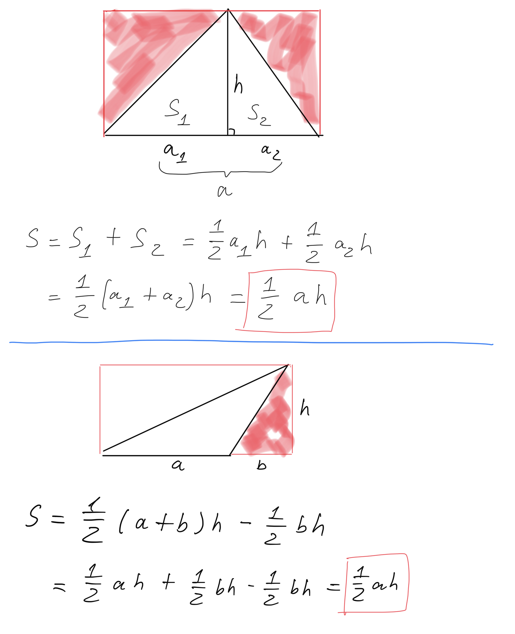 Chứng minh cácc tính diện tích tam giác